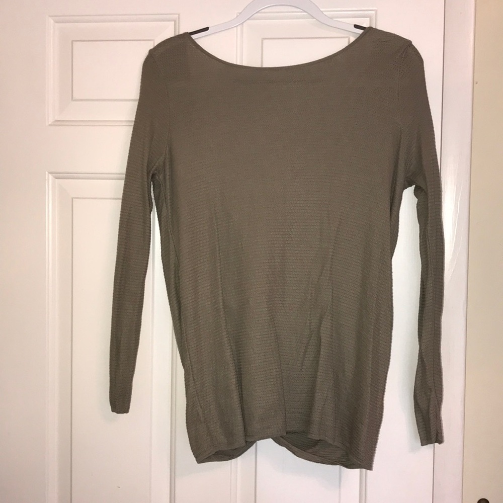 Army Green Long sleeve Top